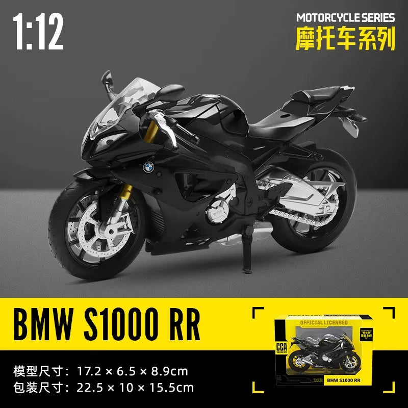 MSZ  1:12 Kawasaki Ninja H2R with Base Static Diecast Casting Alloy Model Motorcycle Collection Toy Birthday Gift