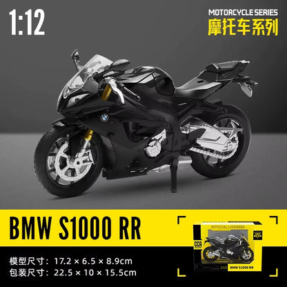 MSZ  1:12 Kawasaki Ninja H2R with Base Static Diecast Casting Alloy Model Motorcycle Collection Toy Birthday Gift