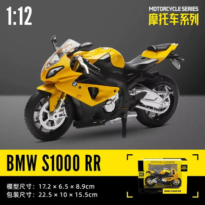MSZ  1:12 Kawasaki Ninja H2R with Base Static Diecast Casting Alloy Model Motorcycle Collection Toy Birthday Gift