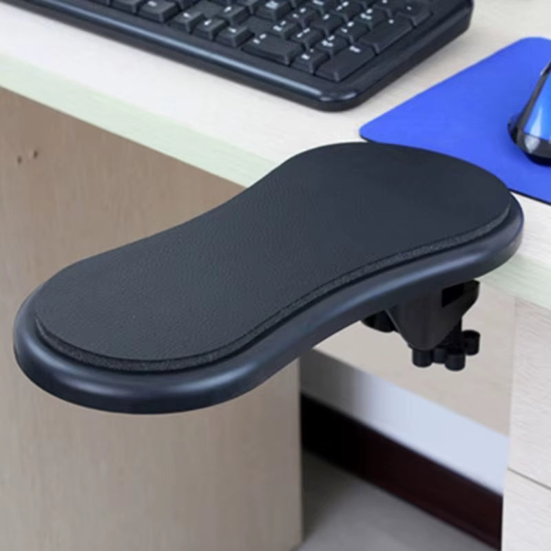 Computer Arm Rest for Desk Adjustable Ergonomic Wrist Rest Support for Keyboard Armrest Extender Rotating Mouse Pad Holder