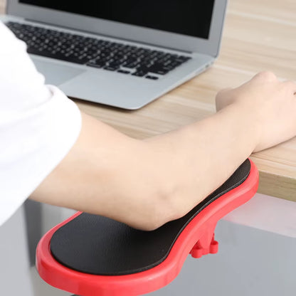 Computer Arm Rest for Desk Adjustable Ergonomic Wrist Rest Support for Keyboard Armrest Extender Rotating Mouse Pad Holder
