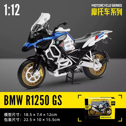 MSZ  1:12 Kawasaki Ninja H2R with Base Static Diecast Casting Alloy Model Motorcycle Collection Toy Birthday Gift