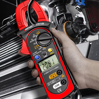 Digital Multimeter Clamp 4000 Counts Voltage Resistance Meter LCD Screen AC/DC Ammeter Voltmeter Voice Broadcast for Electrician