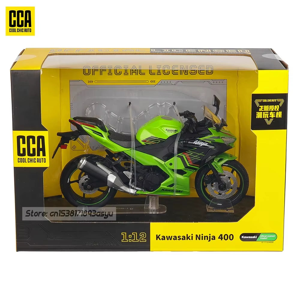 MSZ  1:12 Kawasaki Ninja H2R with Base Static Diecast Casting Alloy Model Motorcycle Collection Toy Birthday Gift